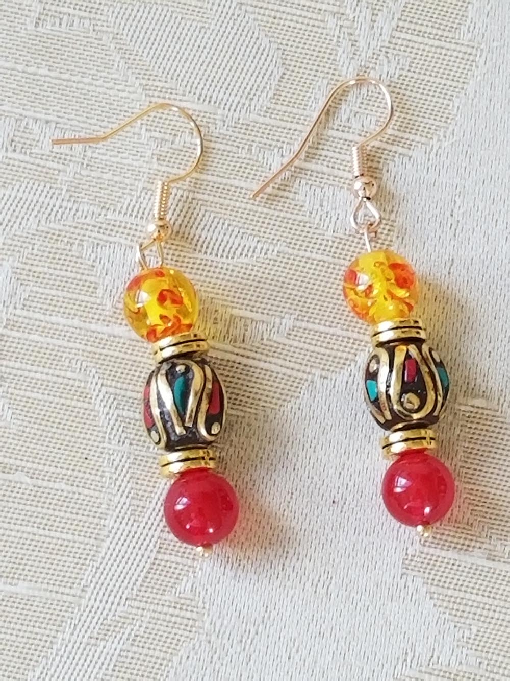 Boucles d'oreilles, fabriquées à la main aux États - Unis